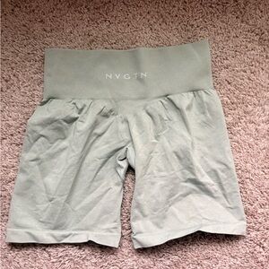 NVGTN Sage Green High-Waisted Shorts